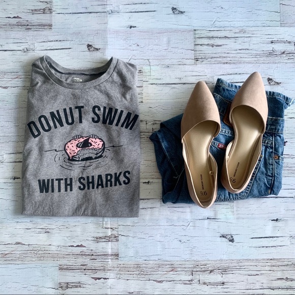 Old Navy Tops - (137) Donut Swim With Sharks Tee